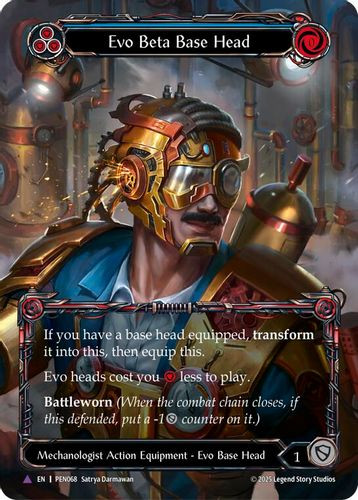 [FAB19 1st][PEN-068](MV) Evo Beta Base Head (Blue) (Marvel) (Cold Foil)