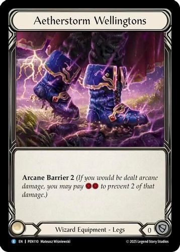 [FAB19 1st][PEN-110](R) Aetherstorm Wellingtons (Cold Foil)