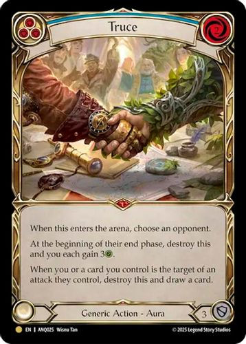 [FAB 1st][ANQ-025](GD) Truce (Blue) (Cold Foil)