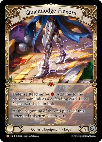 [FAB 1st][ANQ-008](L) Quickdodge Flexors (Rainbow Foil)