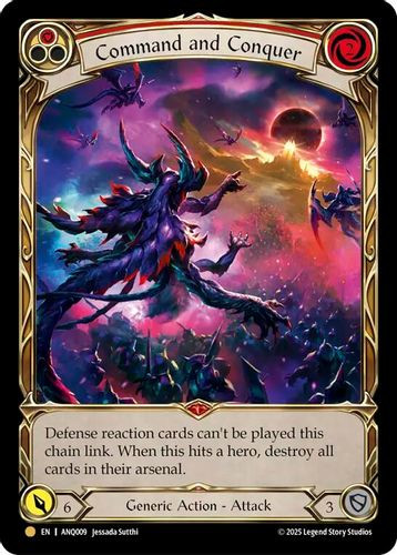 [FAB 1st][ANQ-009](L) Command and Conquer (Rainbow Foil)