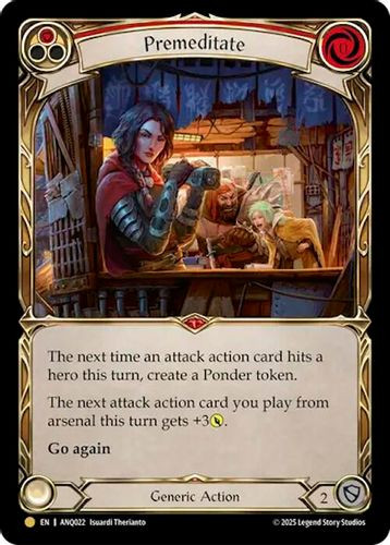 [FAB 1st][ANQ-022](GD) Premeditate (Red)