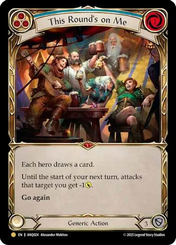 [FAB 1st][ANQ-024](GD) This Rounds On Me (Blue)