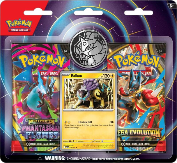 Pokemon Mega Evolution - Raikou 2-Pack Blister