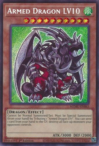 [MZMU-EN065] Armed Dragon LV10 (Secret Rare)<1st>