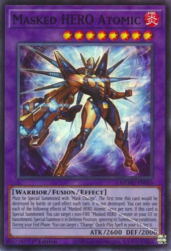 [MZMU-EN016] Masked HERO Atomic (Super Rare)<1st>