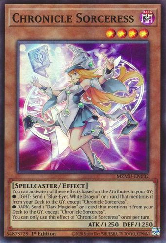 [MZMU-EN032] Chronicle Sorceress (Super Rare)<1st>