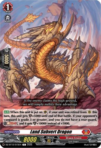 [DZ-BT12/073EN](C) Land Subvert Dragon