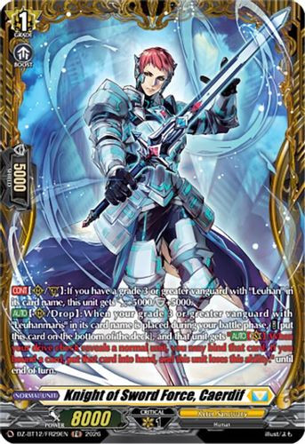 [DZ-BT12/FR29EN](FR) Knight of Sword Force, Caerdif (FR)