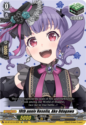 [DZ-BT12/EX19EN](EX) 10th anniv Roselia, Ako Udagawa