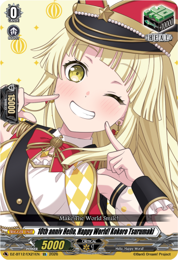 [DZ-BT12/EX21EN](EX) 10th anniv Hello, Happy World! Kokoro Tsurumaki