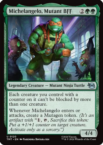 [TMT-0120](U) Michelangelo, Mutant BFF (Foil)