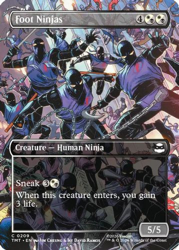 [TMT-0209](C) Foot Ninjas (Borderless) (Foil)