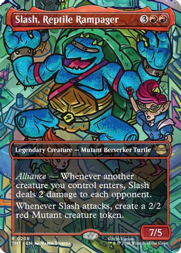 [TMT-0208](R) Slash, Reptile Rampager (Borderless)