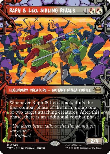 [TMT-0249](R) Raph & Leo, Sibling Rivals (Showcase)