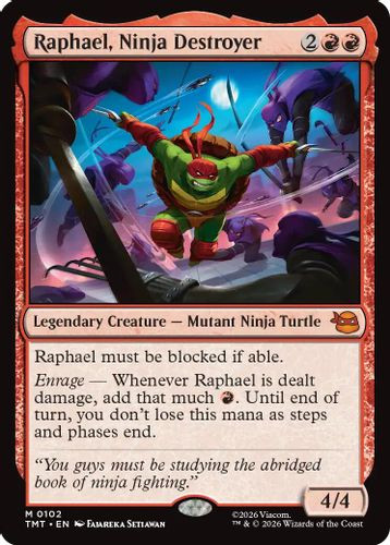 [TMT-0102](M) Raphael, Ninja Destroyer (Foil)