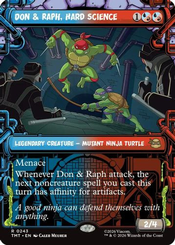 [TMT-0243](R) Don & Raph, Hard Science (Showcase) (Foil)
