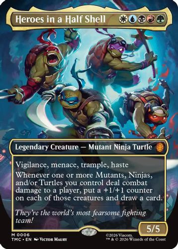 [TMC-0006](M) Heroes in a Half Shell (Borderless)