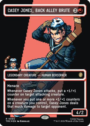 [TMC-0090](R) Casey Jones, Back Alley Brute (Borderless) (Surge Foil)