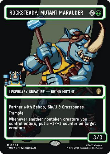 [TMC-0094](R) Rocksteady, Mutant Marauder (Borderless) (Surge Foil)