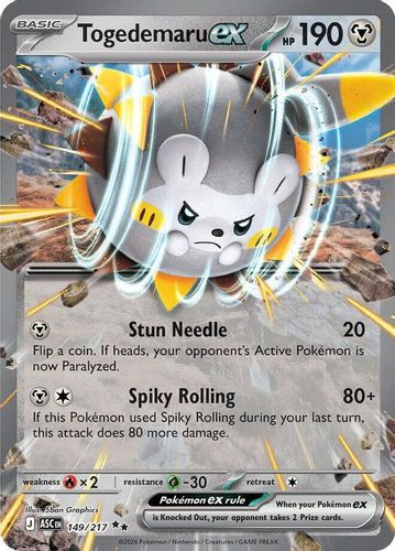 |ME02A|[ASC-149/217](RR) Togedemaru ex {Holo}
