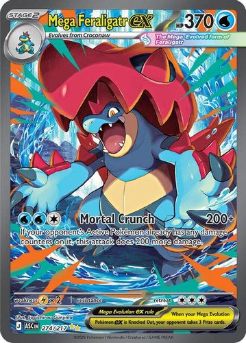 |ME02A|[ASC-274/217](GRR) Mega Feraligatr ex {Holo}