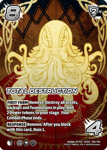 [GDZ01-206/186](SR-ALT) Total Destruction (Alternate Art) (Foil)