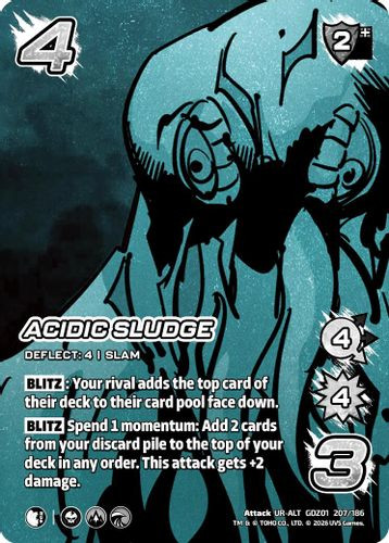 [GDZ01-207/186](UR-ALT) Acidic Sludge (Alternate Art) (Foil)