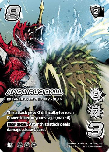 [GDZ01-208/186](UR-ALT) Anguirus Ball (Alternate Art) (Foil)