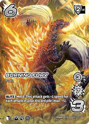 [GDZ01-211/186](UR-ALT) Burning Fury (Alternate Art) (Foil)