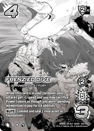 [GDZ01-216/186](UR-ALT) Frenzied Dive (Alternate Art) (Foil)