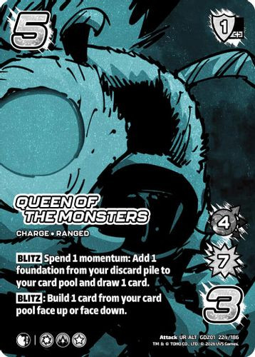 [GDZ01-224/186](UR-ALT) Queen of the Monsters (Alternate Art) (Foil)