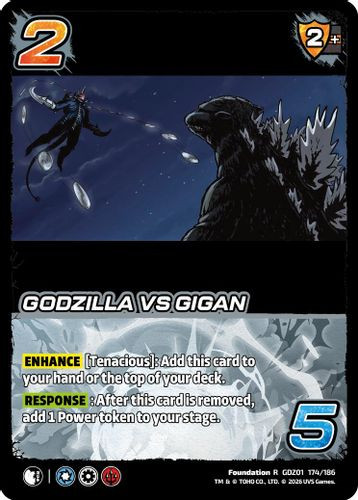 [GDZ01-174/186](R) Godzilla vs Gigan (Foil)