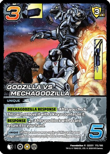 [GDZ01-175/186](R) Godzilla vs Mechagodzilla (Foil)