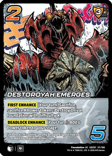 [GDZ01-037/186](UC) Destoroyah Emerges