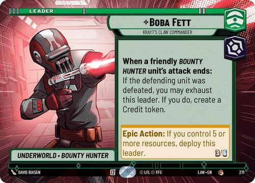 [07-LAW-EN-0271](C) Boba Fett - Krayt's Claw Commander (Hyperspace)