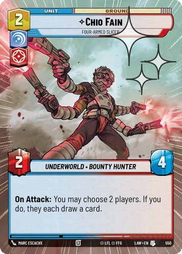 [07-LAW-EN-0550](U) Chio Fain - Four-Armed Slicer (Hyperspace) (Foil)