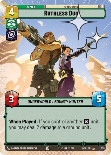 [07-LAW-EN-0639](C) Ruthless Duo (Hyperspace) (Foil)
