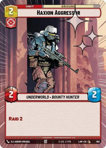 [07-LAW-EN-0692](C) Haxion Aggressor (Hyperspace) (Foil)