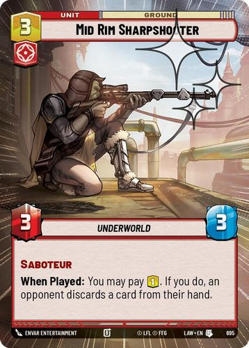 [07-LAW-EN-0695](U) Mid Rim Sharpshooter (Hyperspace) (Foil)