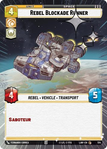 [07-LAW-EN-0724](C) Rebel Blockade Runner (Hyperspace) (Foil)