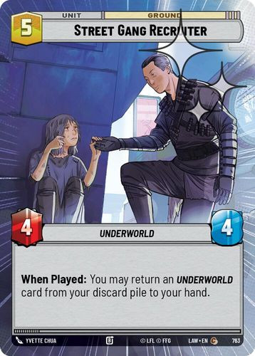 [07-LAW-EN-0763](C) Street Gang Recruiter (Hyperspace) (Foil)
