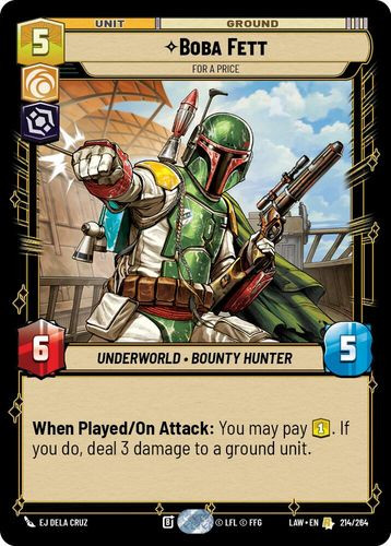 [07-LAW-EN-0214](R) Boba Fett - For a Price
