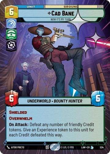[07-LAW-EN-0534](L) Cad Bane - Now It's My Turn (Hyperspace) (Foil)