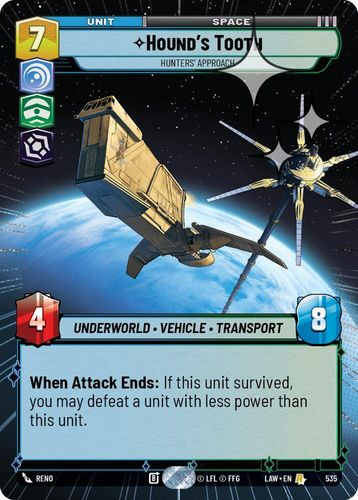 [07-LAW-EN-0535](R) Hound's Tooth - Hunters' Approach (Hyperspace) (Foil)