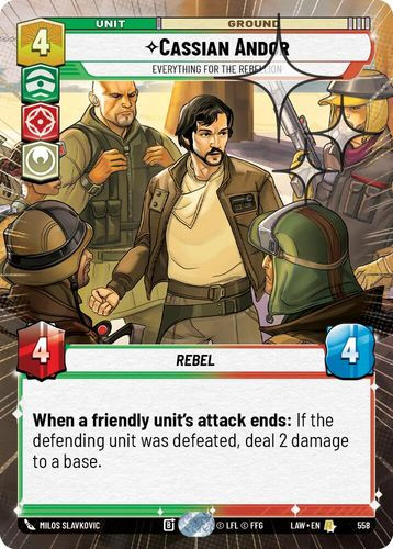 [07-LAW-EN-0558](R) Cassian Andor - Everything for the Rebellion (Hyperspace) (Foil)