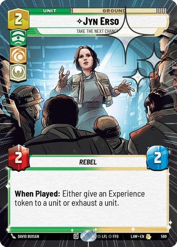 [07-LAW-EN-0569](R) Jyn Erso - Take the Next Chance (Hyperspace) (Foil)