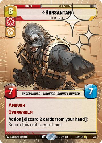 [07-LAW-EN-0586](R) Krrsantan - Hit and Run (Hyperspace) (Foil)