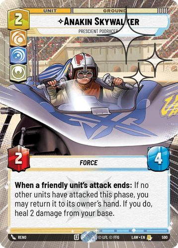 [07-LAW-EN-0590](R) Anakin Skywalker - Prescient Podracer (Hyperspace) (Foil)