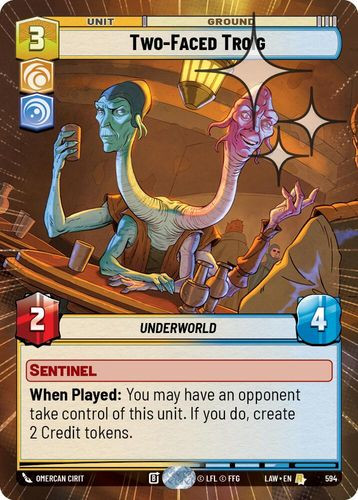 [07-LAW-EN-0594](R) Two-Faced Troig (Hyperspace) (Foil)